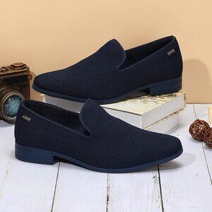 Men's Dress Loafers Tuxedo Suit Slip on Shoes